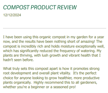 Compost Product Review